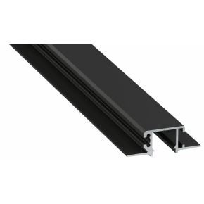 Profil osvětlení typu MONO v lakované černé barvě, plný bez perforace, délka 2,02 m Profil osvětlení typu MONO v lakované černé barvě, plný bez perforace, délka 2,02 m