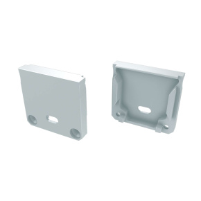 LUMINIS ALU koncová krytka DIODA bílá s otvorem