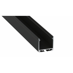 Profil Luminis typu Dileda v černé lakované úpravě, 3 m Profil Luminis typu Dileda v černé lakované úpravě, 3 m