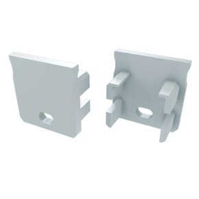 Koncová krytka Y bílá s otvorem