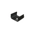 MET mounting clip for LUMINES A profile, black lacquered