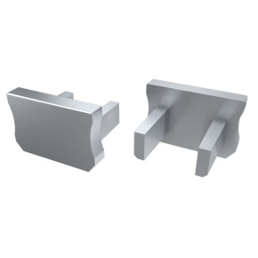 LUMINES ALU koncovka X stříbrná