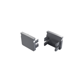 LUMINES ALU End cap SEI silver anodized