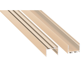 Profil LUMINES typu alba, barva světlá slonovina, délka 3 m