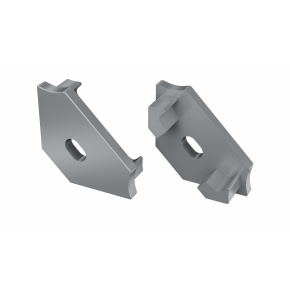 Koncovka LUMINES ALU stříbrná s dírou Koncovka LUMINES ALU stříbrná s dírou