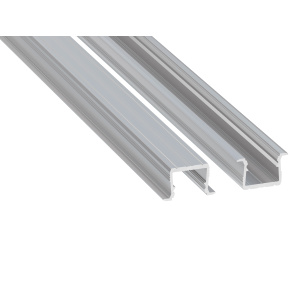 Profil typu LUMINES, hliníkový, neeloxovaný, 3 m.