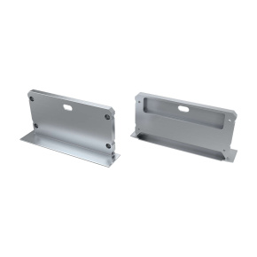 Koncovka LUMINES ALU pro LARGO stříbrná s otvorem