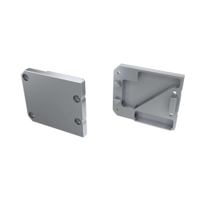 LUMINES ALU koncovka UNICO stříbrná pravá