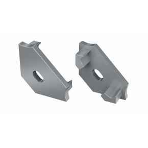 Koncovka LUMINES C šedá s otvorem