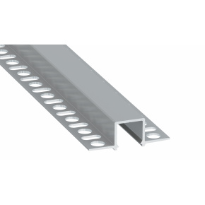 Profil svítidla LUMINES typu Gaudi, stříbrně eloxovaný, 2,02 m.