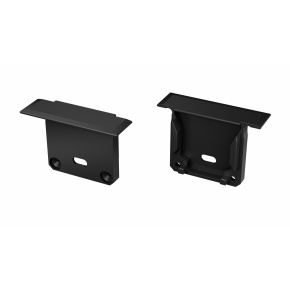 Koncový hliníkový kryt LUMINES s DILEDOU v černém laku s otvorem