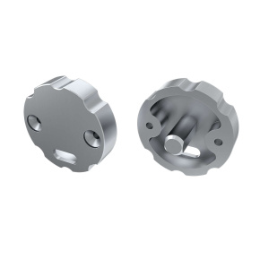 Koncovka LUMINES ALU COSMO stříbrná s otvorem pro nastavení