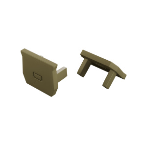 Koncový kryt svítidla LUMINES 2v1 se zelenou diodou Koncový kryt svítidla LUMINES 2v1 se zelenou diodou