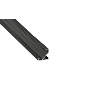 Profile TEKKNI+ type BARDE+ anodized black, 1 m Profile TEKKNI+ type BARDE+ anodized black, 1 m