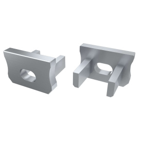 Koncovka LUMINES X stříbrná lakovaná s otvorem Koncovka LUMINES X stříbrná lakovaná s otvorem