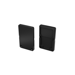LUMINES ALU End cap DILEDA+Tall black lacquered LUMINES ALU End cap DILEDA+Tall black lacquered