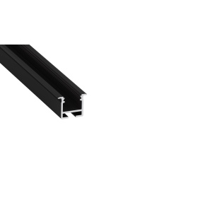 Lumines profile type inFLEXA lacquered black, 2,02 m