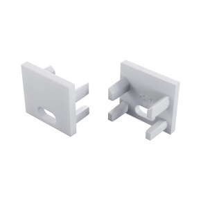 LUMINES koncová krytka CANTO/VIGO bílá s otvorem