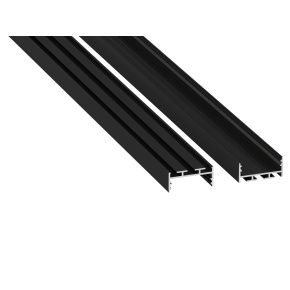 Profil LUMINES typu aria v černém eloxovaném provedení, délka 3 m