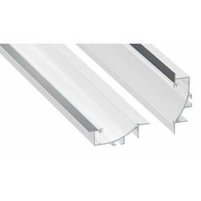 Profil osvětlení Lumines typu Tiano v lakované bílé barvě, délka 1 m Profil osvětlení Lumines typu Tiano v lakované bílé barvě, délka 1 m