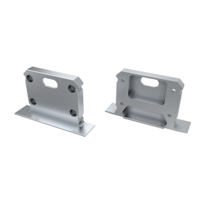 LUMINES ALU koncová krytka ITALIA stříbrná s otvorem