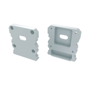 Hliníkové koncovky LUMINES ALU TALIA M1 + bílé TALIA s otvorem