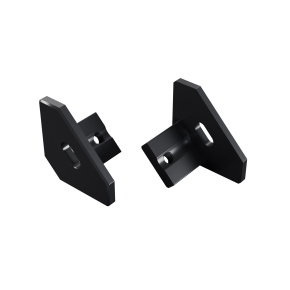 LUMINIS ALU koncová krytka černá eloxovaná s otvorem LUMINIS ALU koncová krytka černá eloxovaná s otvorem