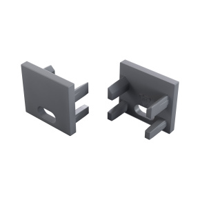 Koncovka LUMINES CANTO/VIGO se stříbrným lakováním s otvorem