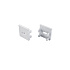 LUMINES ALU End cap LUMINES FLEXA white with hole