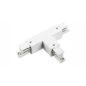 Konektor typu T pro třífázovou lištu XTS39-3 bílé barvy Konektor typu T pro třífázovou lištu XTS39-3 bílé barvy