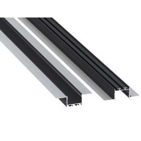 Profil typu LUMINES v barvě antracitové skály s lakovaným povrchem, 3 m