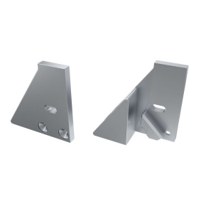 LUMINES ALU koncová krytka I6 8mm stříbrná pravá s podporou a otvorem LUMINES ALU koncová krytka I6 8mm stříbrná pravá s podporou a otvorem