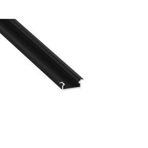 Lumines profile type IVO black anodized, 3 m