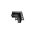 LUMINES GENESIS Magnetic track recessed trimless 90° connector H black