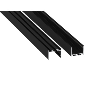 Profil LUMINES typu alba s černým eloxováním, délka 1 m
