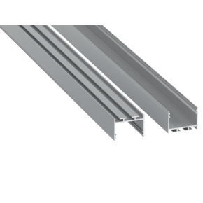 Profil LUMINES typu alba stříbrně eloxovaný 1 m