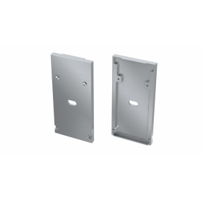 Koncovka LUMINES DULIO stříbrná s otvorem