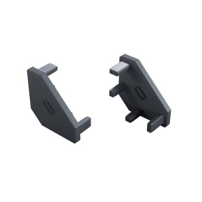 LUMINES Koncovka pootevřená 2v1 Rock Antracit