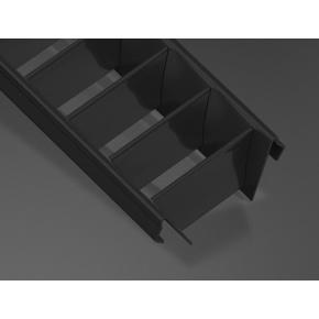 LUMINES ŠIROKÝ RASTR černý 1 m