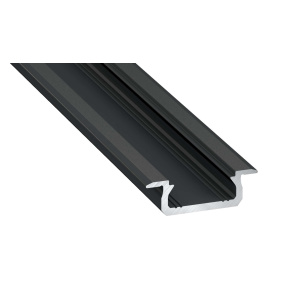Profil Lumines typu Z, černý eloxovaný, 2,02 m Profil Lumines typu Z, černý eloxovaný, 2,02 m
