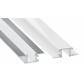 Profil typu Lumines MONO lakovaný bílý bez perforace 2,02m