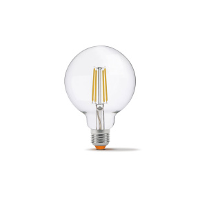 Žárovka LED E27 7W G95 vlákno stmívatelné neutrálně bílá