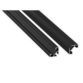 Profil LUMINES typu otevřený černý eloxovaný 2,02 m