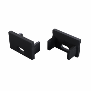 Koncovka LUMINES FMN černá s otvorem