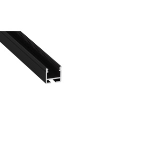 Lumines profile type FLEXA lacquered black, 1 m