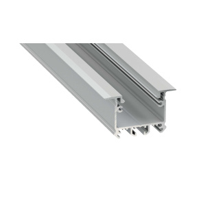 Profilový typ Lumines v anodizované stříbrné barvě, délka 1 m Profilový typ Lumines v anodizované stříbrné barvě, délka 1 m