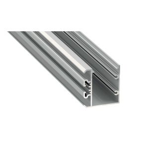 Profil LED osvětlení Lumines typu Unico v anodizovaém stříbrném provedení, délka 3 m. Profil LED osvětlení Lumines typu Unico v anodizovaém stříbrném provedení, délka 3 m.