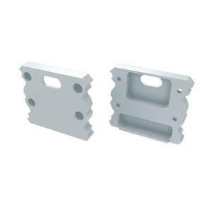 LUMINES ALU koncovka TALIA bílá s otvorem