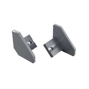 Koncová krytka LUMINES ALU stříbrně eloxovaná Koncová krytka LUMINES ALU stříbrně eloxovaná