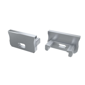 Koncovka LUMINES stříbrně lakovaná s otvorem Koncovka LUMINES stříbrně lakovaná s otvorem